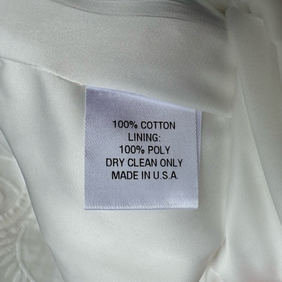 Alice & Trixie white embroidered mini dress size M EUC - Picture 7 of 7